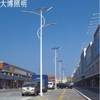 雙臂太陽(yáng)能路燈戶外亮化工程高光效主干道光伏LED路燈廠家批發(fā)